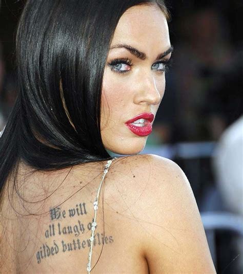 megan fox side tattoo|megan fox new tattoo.